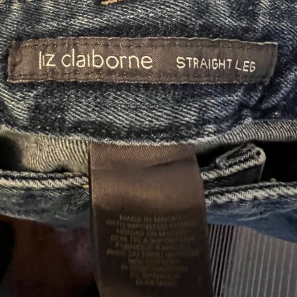 Liz Claiborne Straight Leg Jeans - Size 10R - Picture 3 of 4